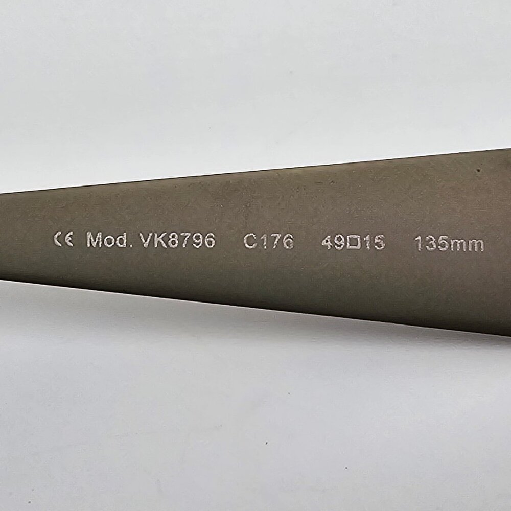 Vanni Mod. VK8796 C176 Bronze Grey Rectangular Eyeglasses Frame Italy 49-15-135 - Picture 7 of 12